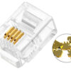 Conector RJ11 Telefónico (500 unidades)